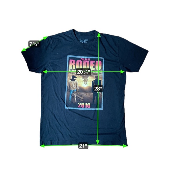 Brooks & Dunn 2010 Tour Tee The Last Rodeo Band Shirt Size L - Picture 8 of 10